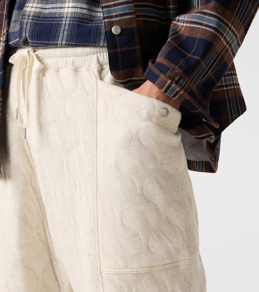 Comme Des Garçons Homme Deux Cotton Jersey Sweatpants In Neutral