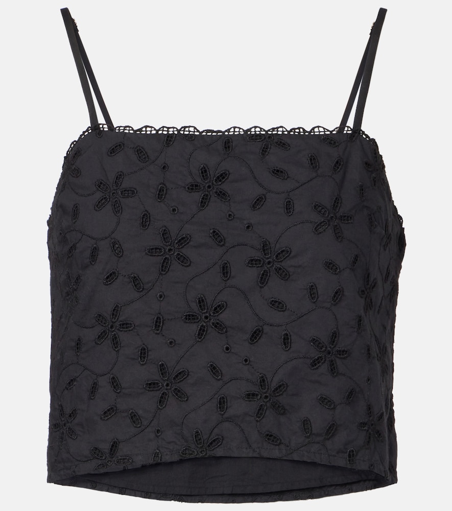 Posse Top raccourci Salma brod en coton 204 €