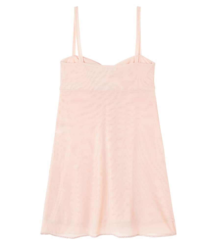 Oseree Oséree Kids Bow-detail Tulle Slip Dress In Pink
