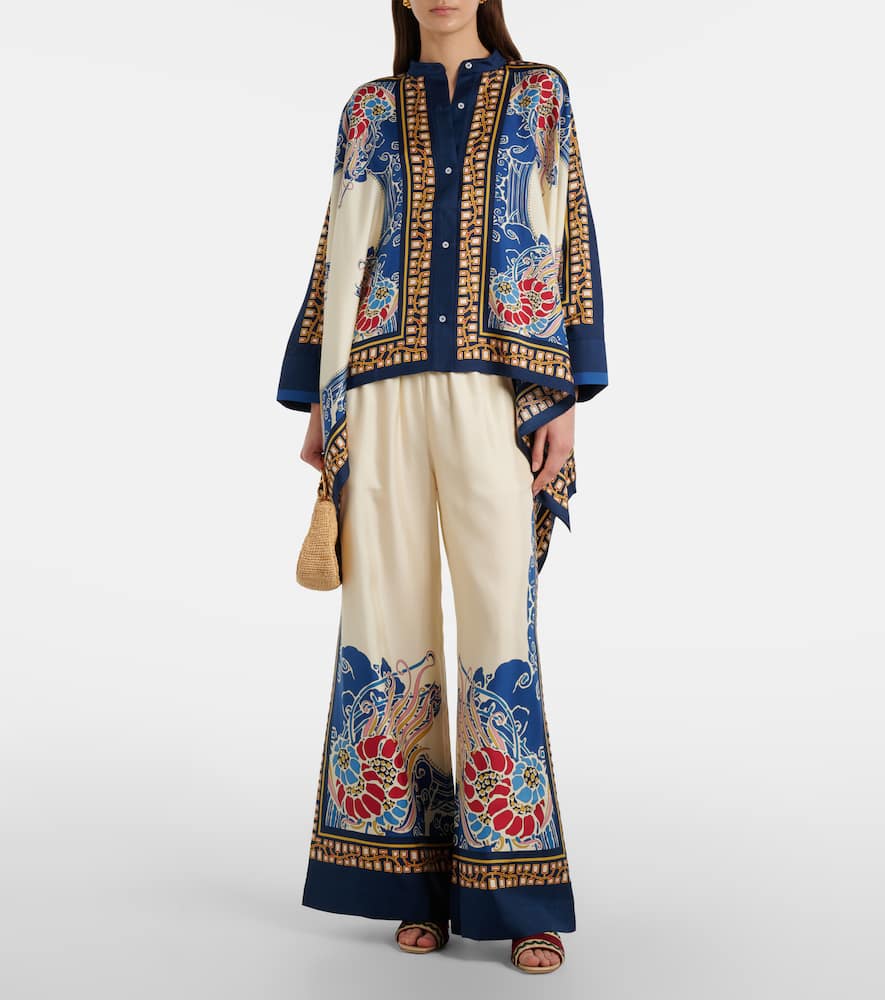 Manolo Blahnik Marebis 50 Embroidered Suede Mules In Multi