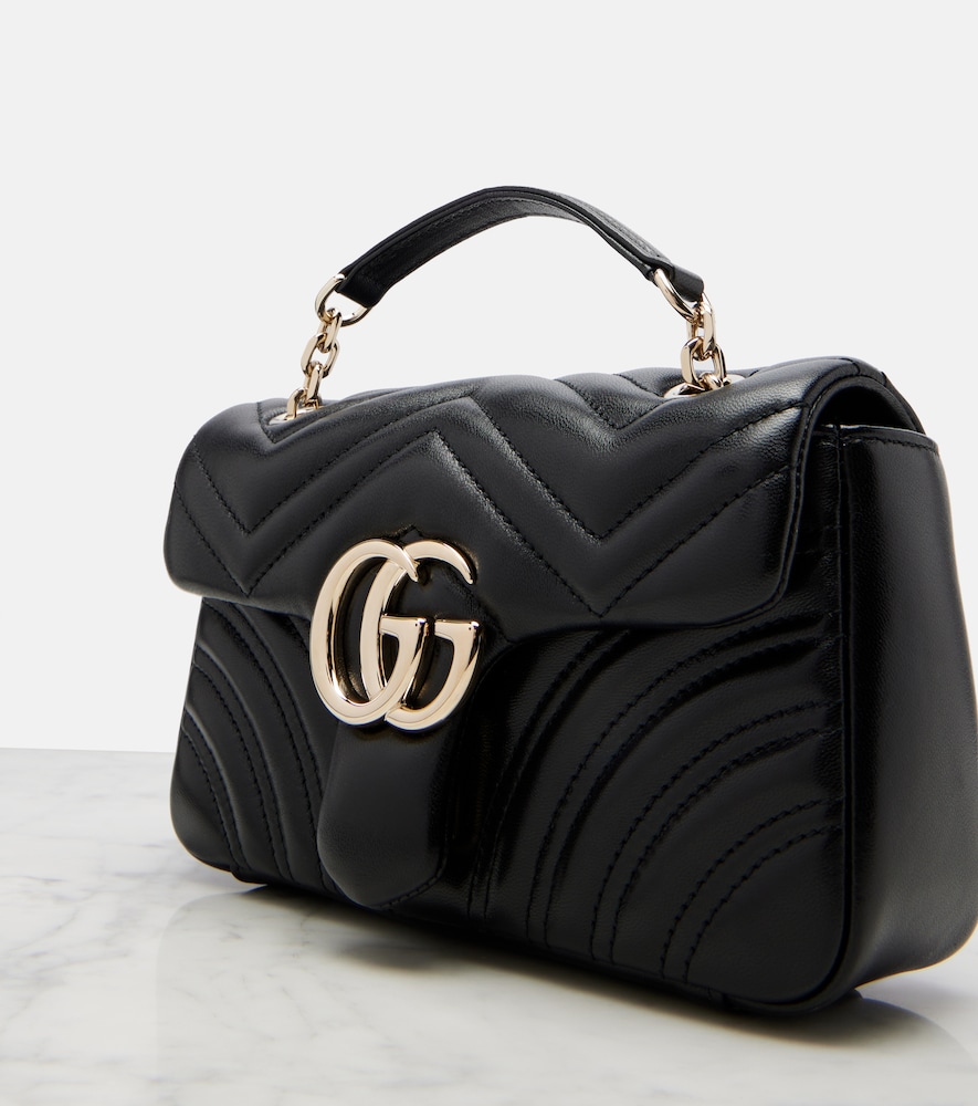  Gucci Gucci Schultertasche Gg marmont small Aus Leder 