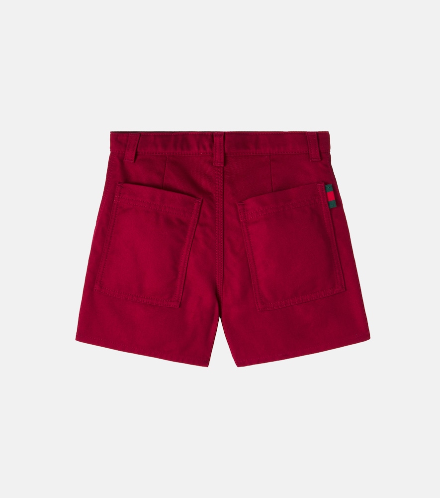  Gucci Kids Gucci Kids Shorts Web Stripe Aus Baumwoll-canvas 