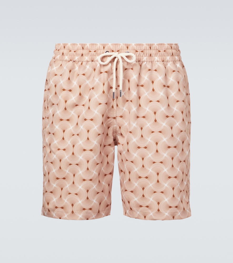 Frescobol Carioca Santos printed swim trunks