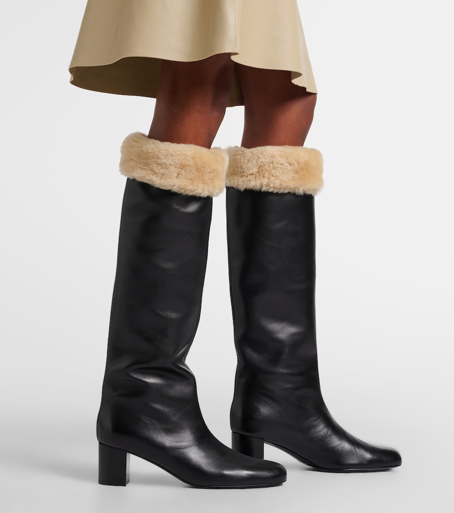 Downtown Leather Knee-High Boots