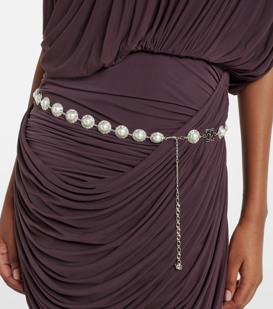  Magda Butrym Magda Butrym Crystal-embellished Faux Pearl Belt 