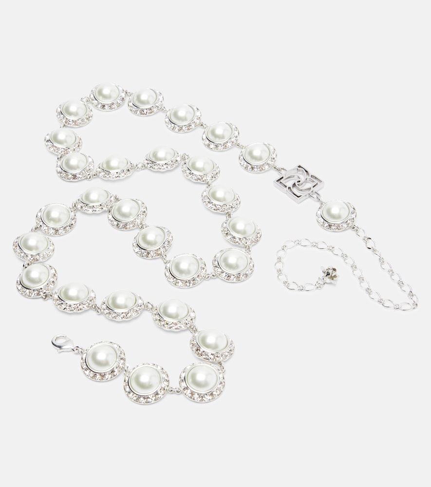  Magda Butrym Magda Butrym Crystal-embellished Faux Pearl Belt 