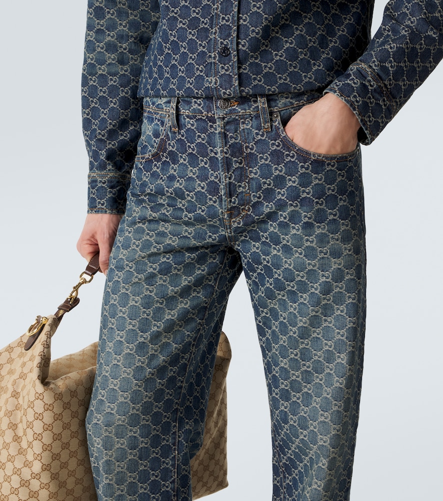  Gucci Gucci Flared Jeans Gg Aus Jacquard 