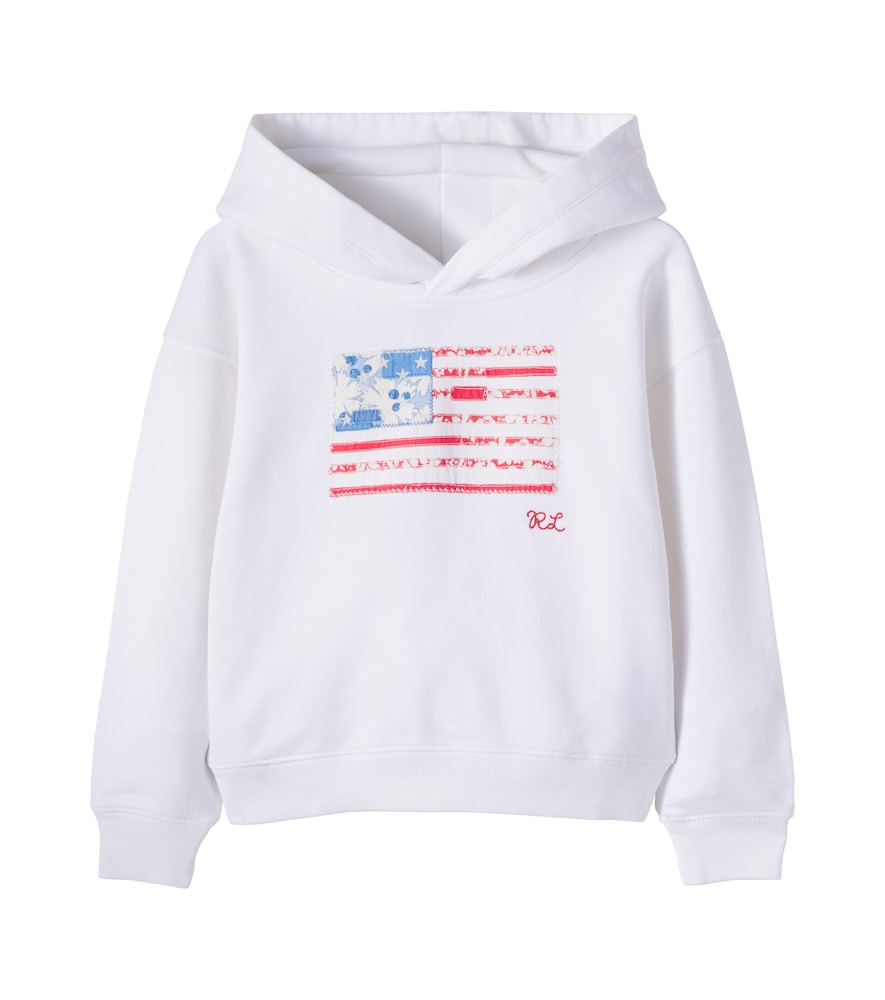 Polo Ralph Lauren Kids Bambino Polo Ralph Lauren Felpa Con Cappuccio In Cotone Con Ricamo Bianco Y Taglia 8-9- Mytheresa