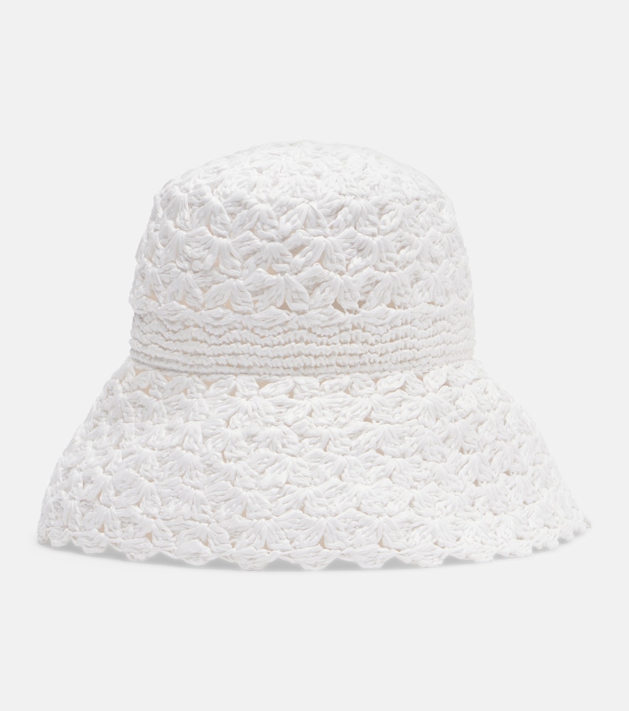 Aquazzura Crochet bucket hat