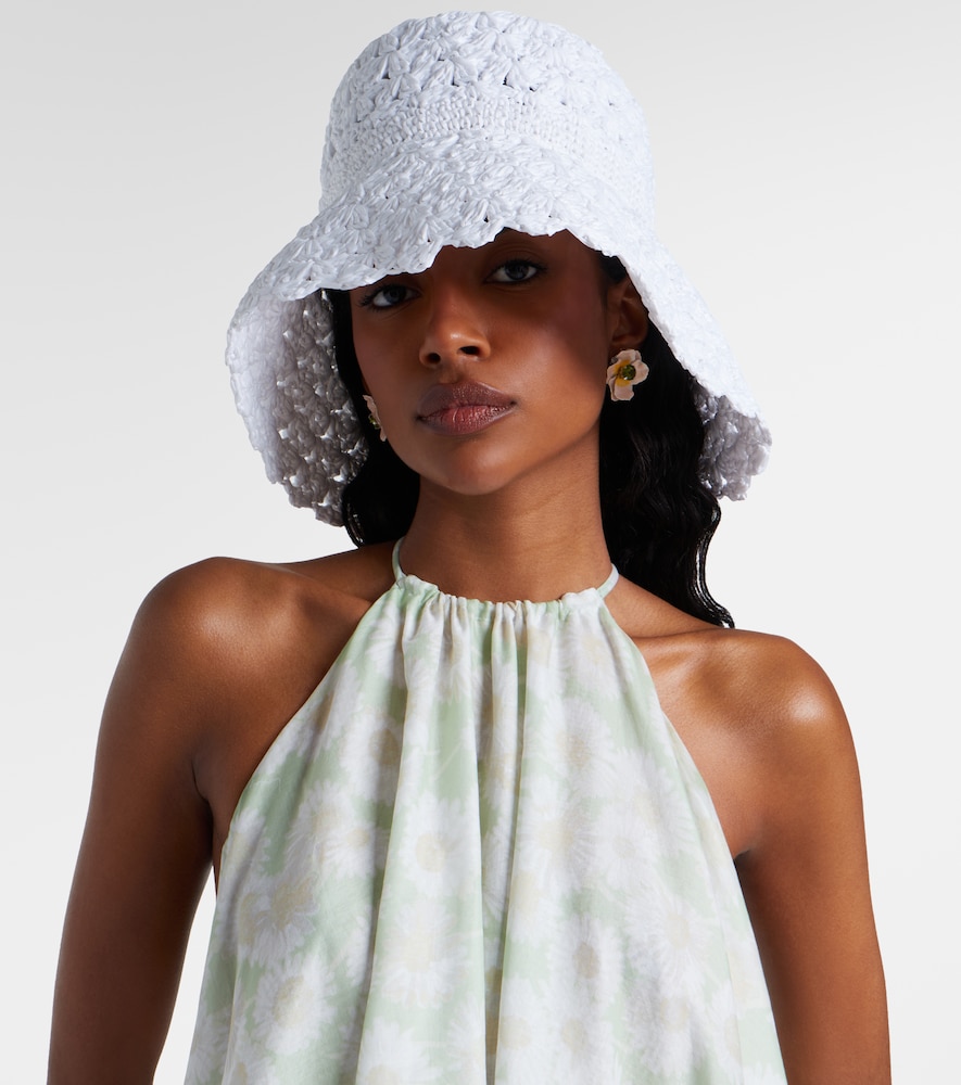Aquazzura Crochet bucket hat