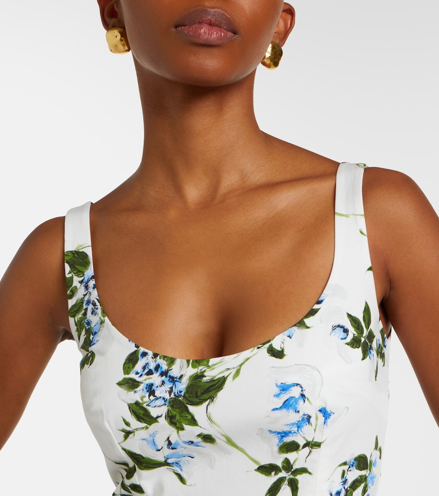 Eglantine Floral Belted Cotton Minidress