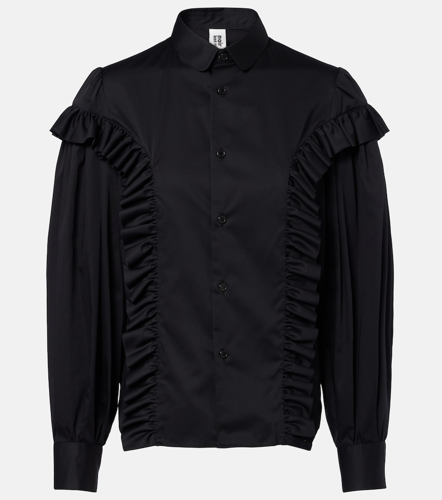 Noir Kei Ninomiya Ruffled cotton shirt