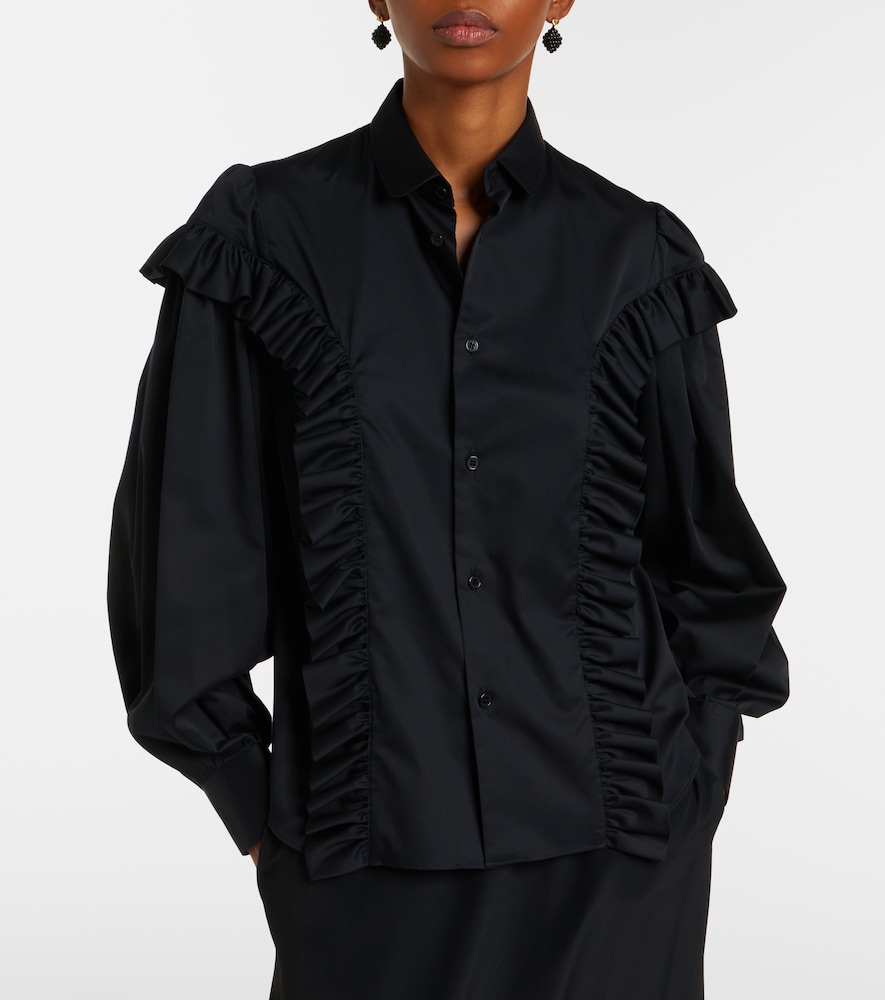 Noir Kei Ninomiya Ruffled cotton shirt