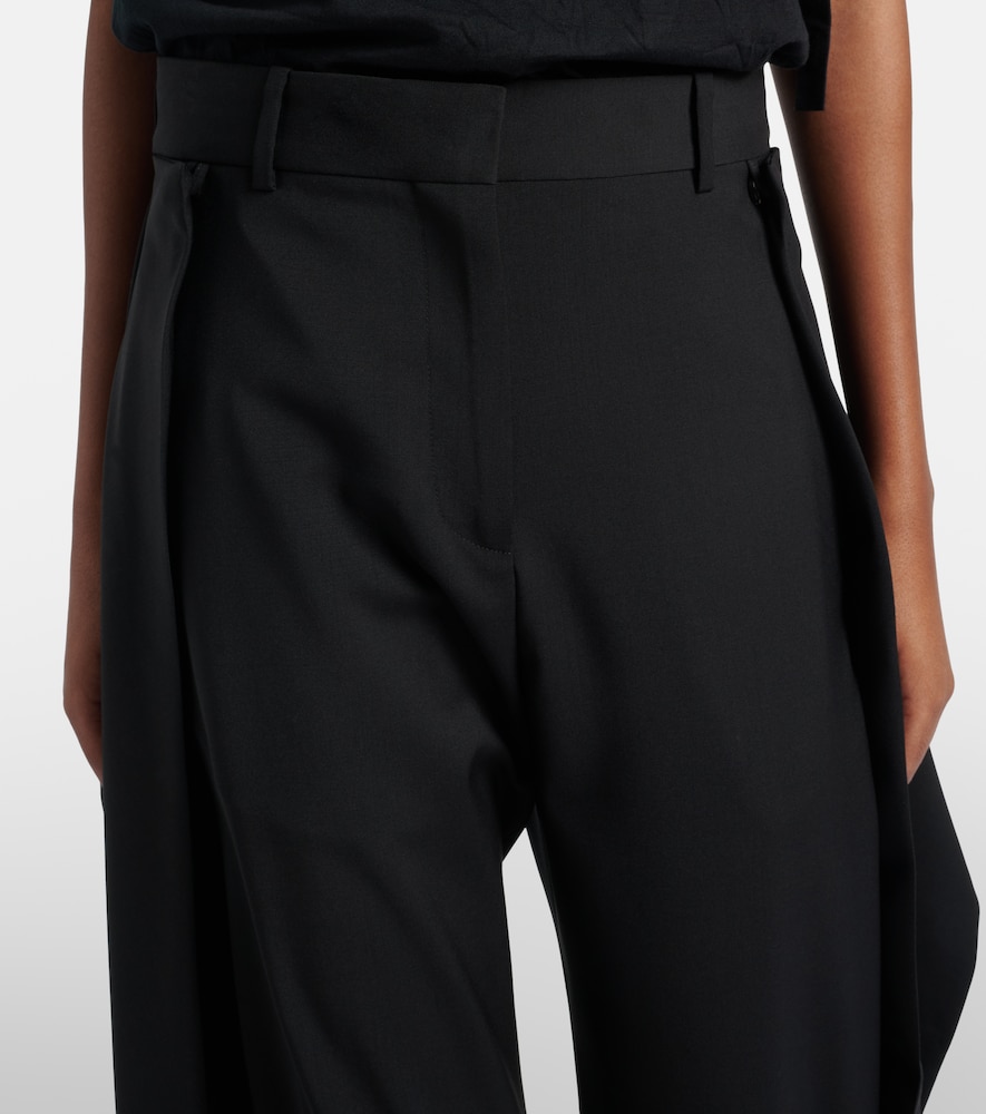  Loewe Loewe Draped Wool Wide-leg Pants 
