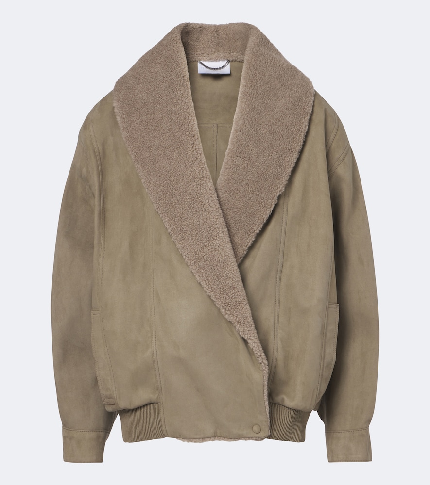 Giacca blouson oversize con teddy