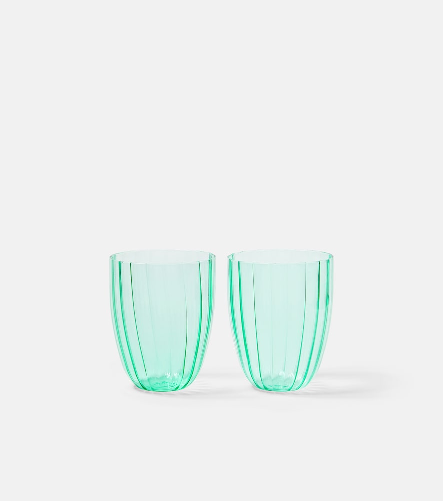 Dolce&Gabbana Casa Unisex Green Set Of 2 Glass Tumblers - Mytheresa