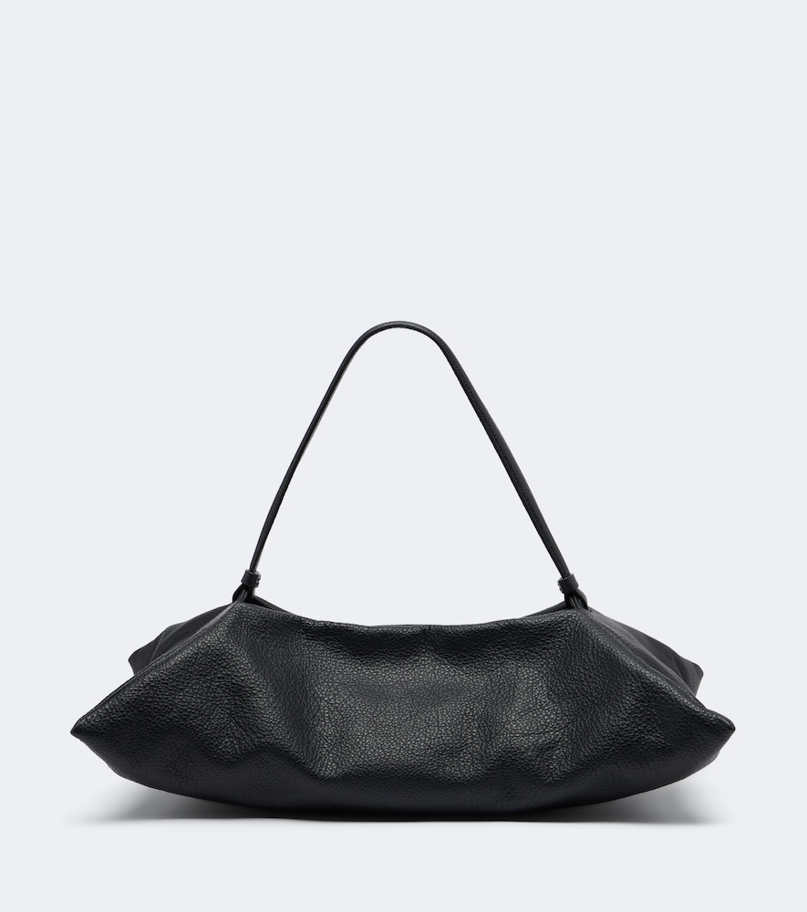 Schultertasche Origami Medium aus Leder