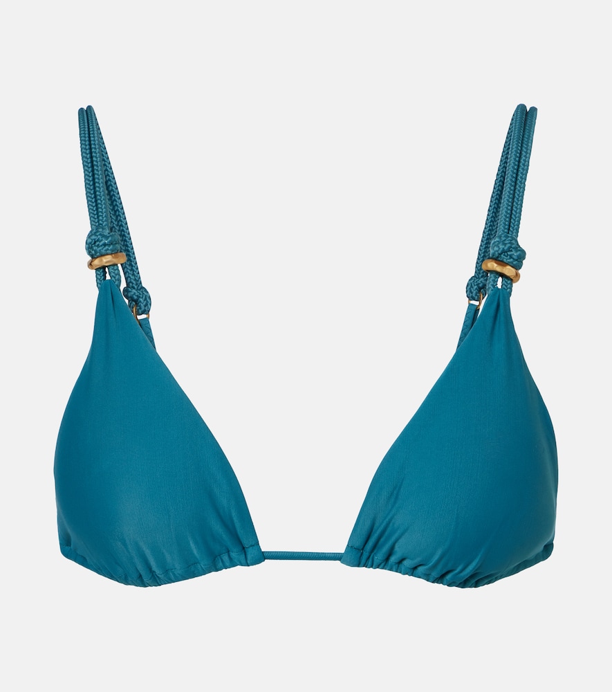 Vix Paula Hermanny Gal Tri Bikini Top In Blue