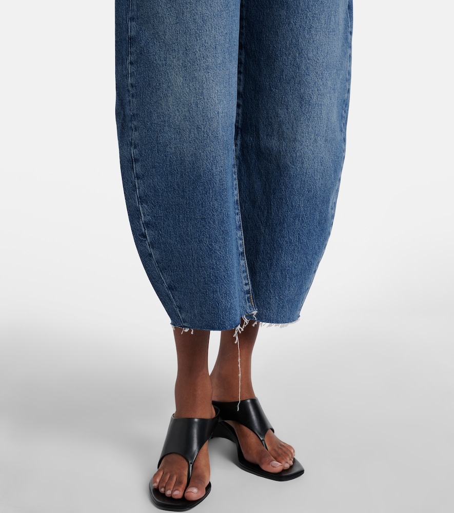  Frame Frame Bubble Crop Barrel-leg Jeans 