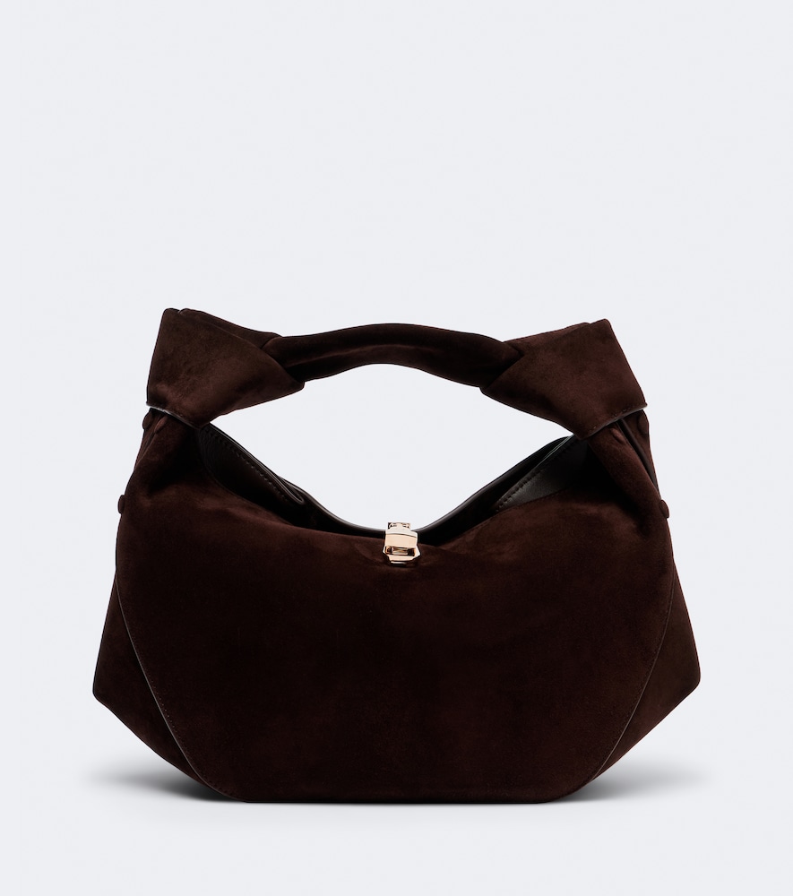Henkeltasche Antonia Mini aus Veloursleder