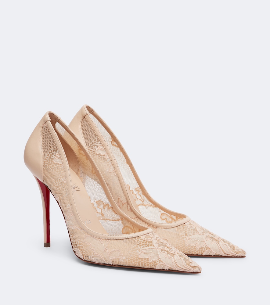 Pumps Miss Z aus Spitze mit Leder