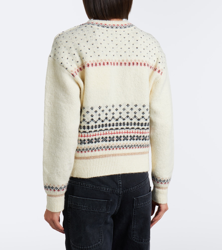 Zoe Fair Isle Cotton And Wool-Blend Sweater