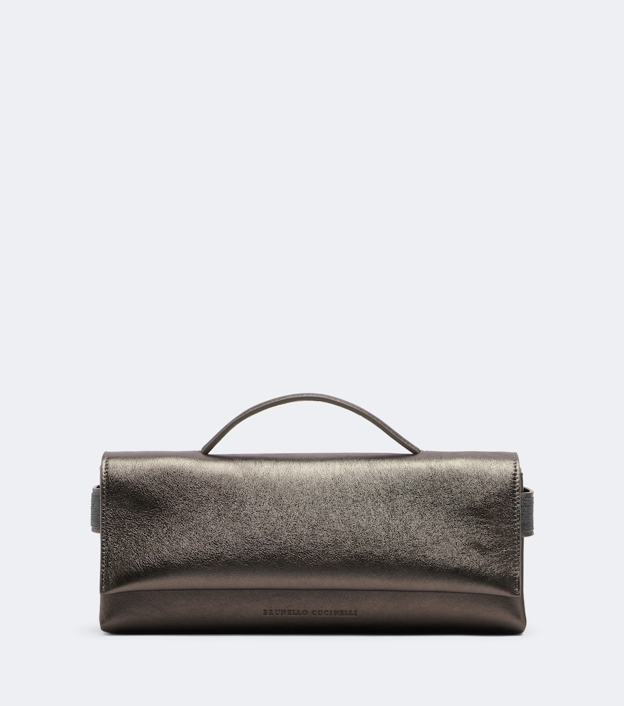 Borsa a mano Essence in pelle metallizzata