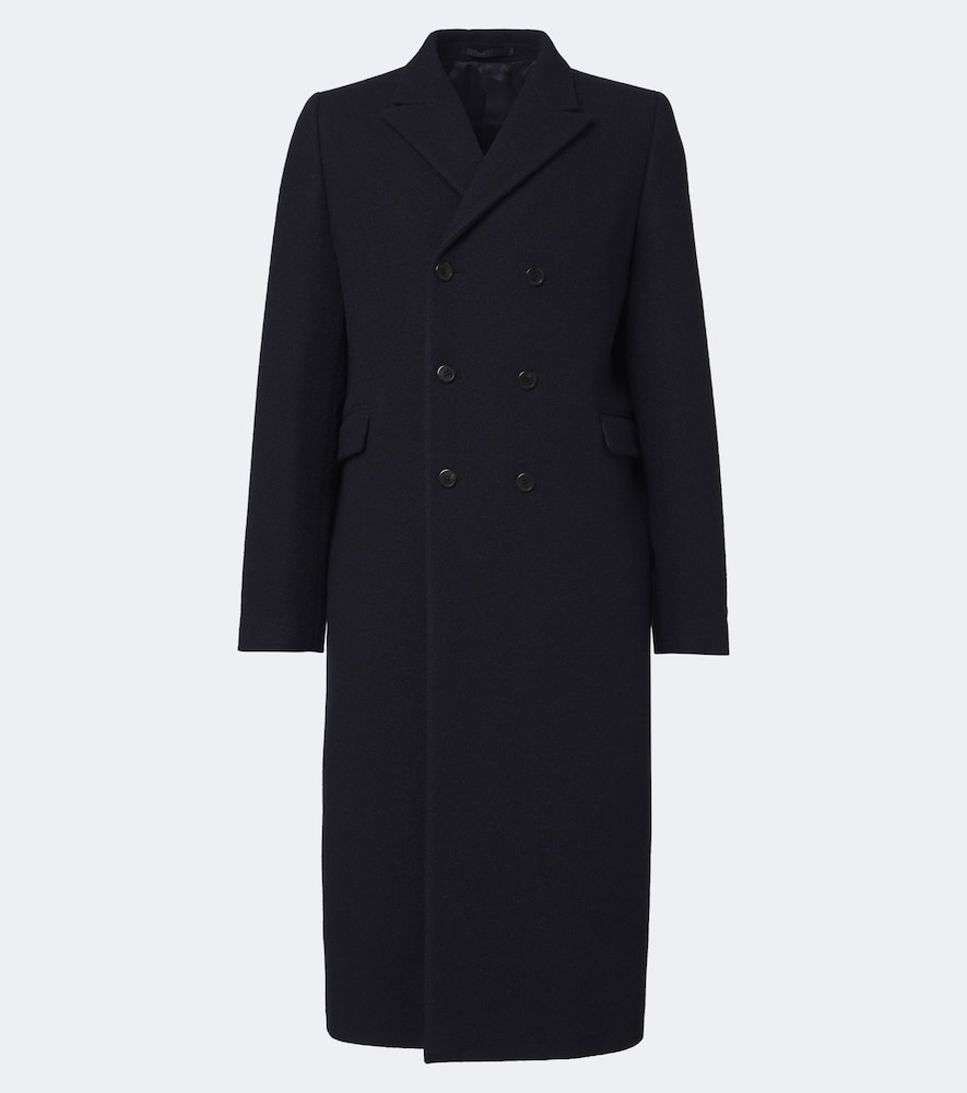 Cappotto doppiopetto in lana vergine