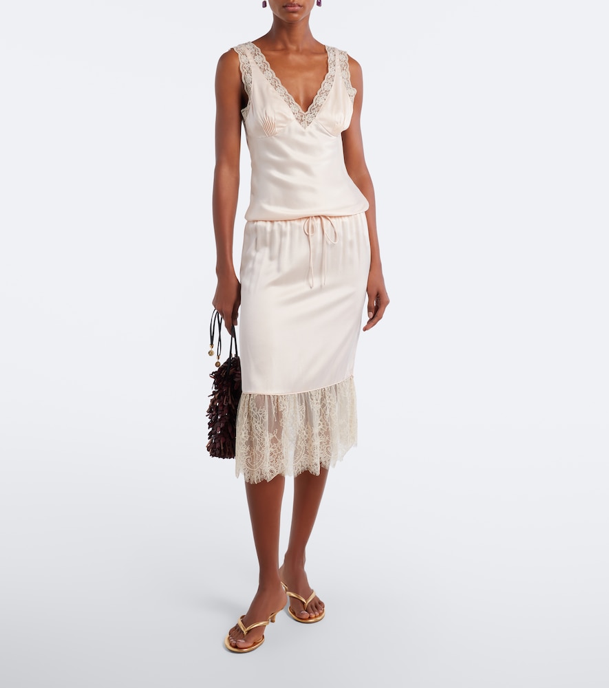 Blake Lace-Trimmed Midi
