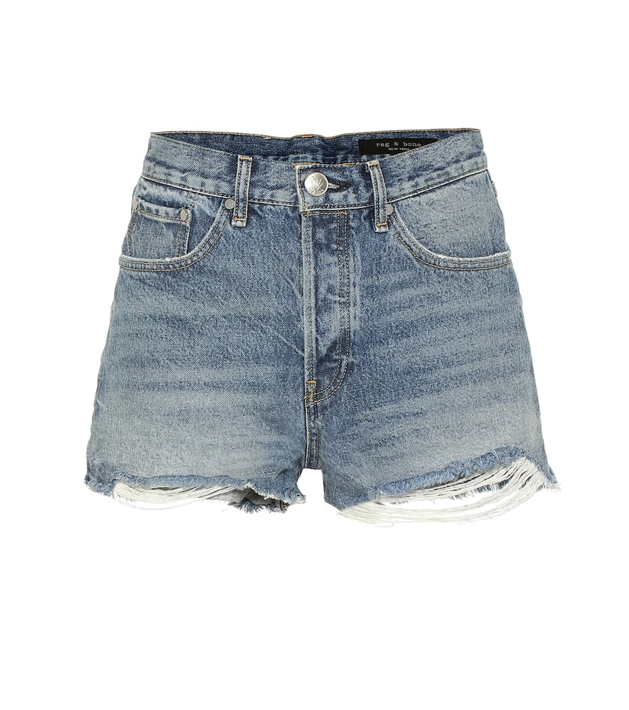Click to view more detailed imagery on our partner's website Rag & Bone Maya High-rise Denim Shorts In Blue