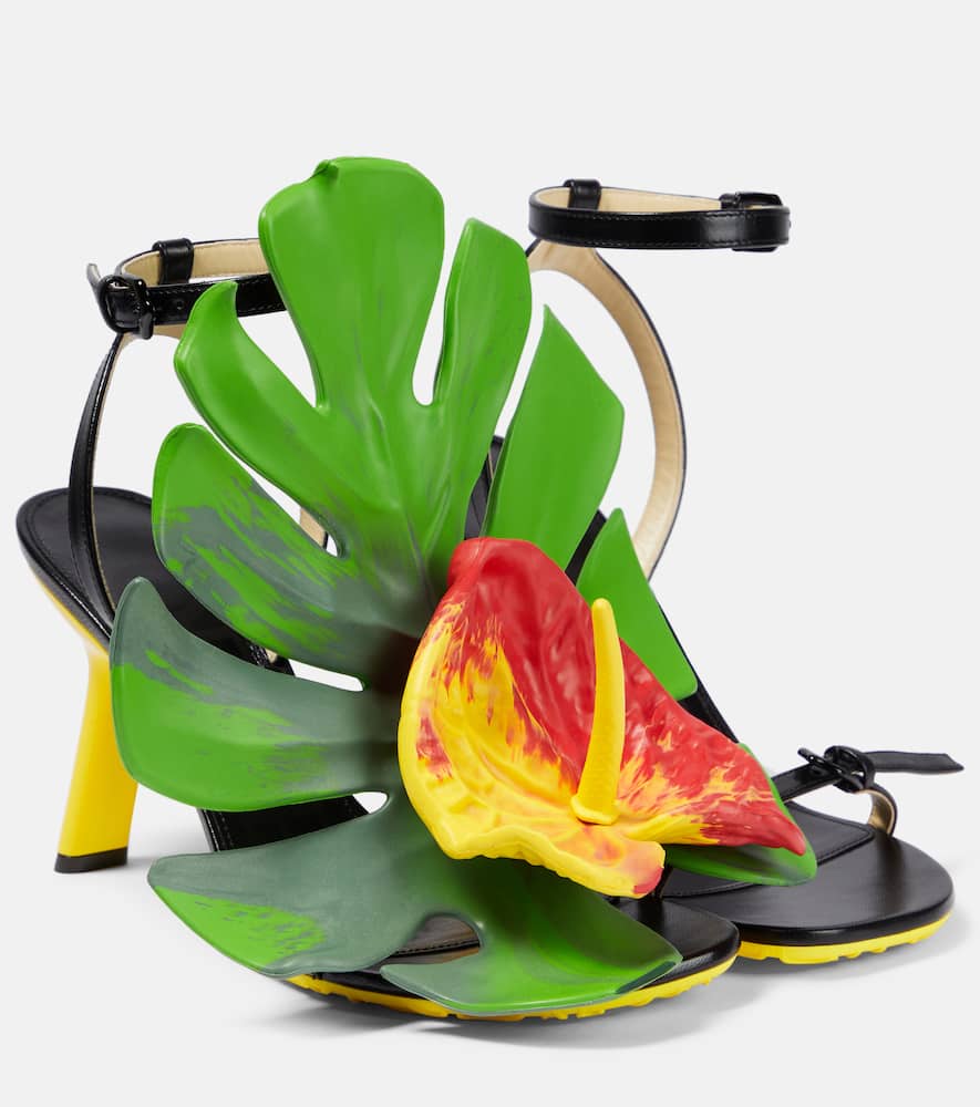 Loewe Anthurium leather sandals
