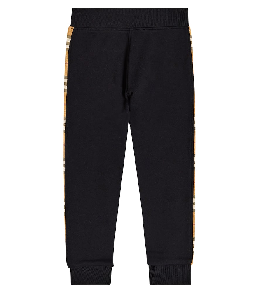 Burberry Kids Burberry Check-trim cotton sweatpants