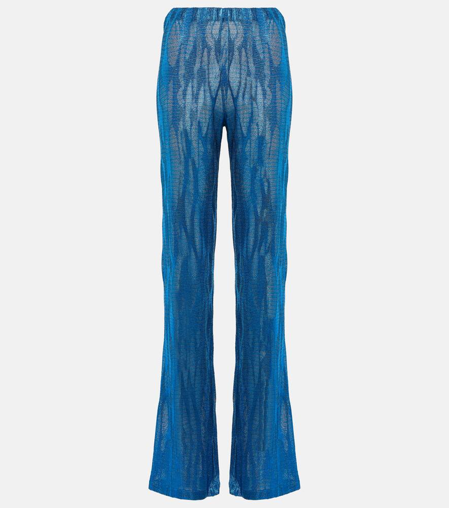Missoni Mare Jacquard high-rise wide-leg pants