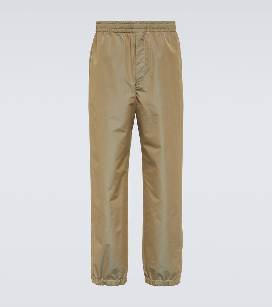 Auralee Finx cotton-blend chambray pants