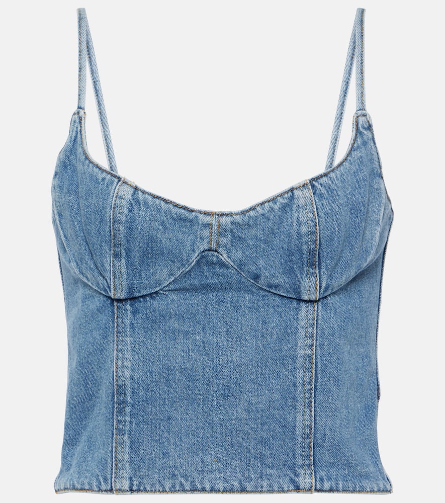 Denim bustier