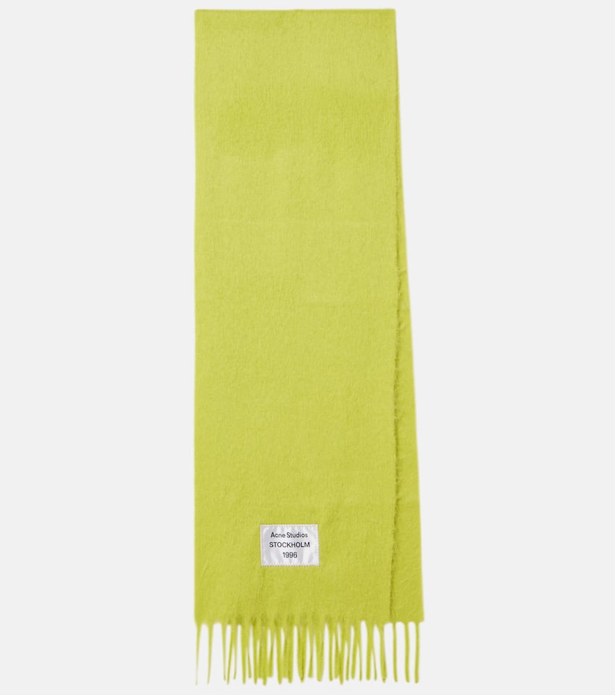 Acne Studios Logo wool-blend scarf