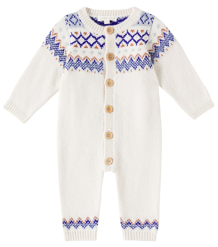 Louise Misha Baby Noe jacquard onesie