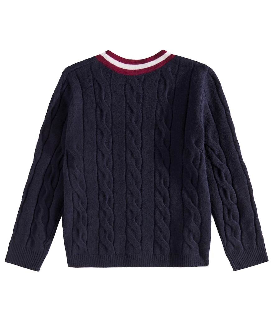 Bonpoint Galvin Wool Cardigan In Blue