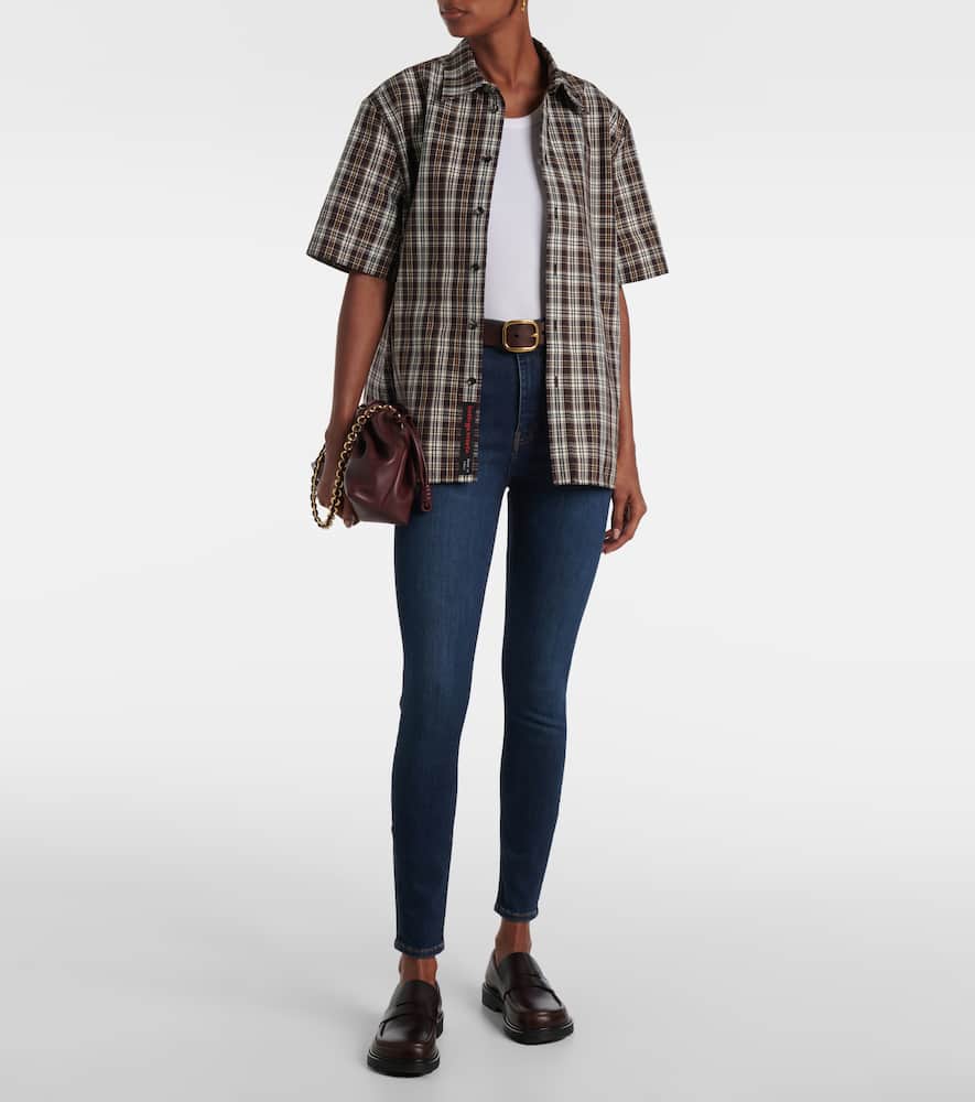 Frame Le High Skinny Skinny Jeans In Blue