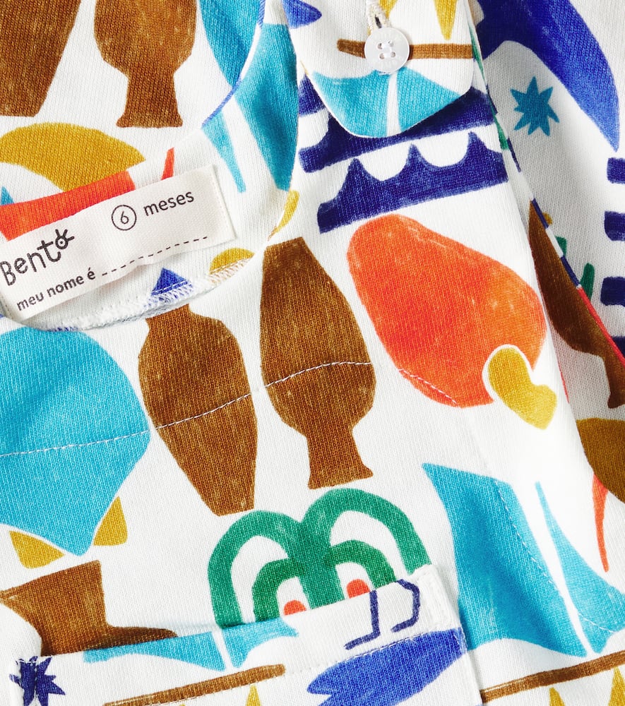 Fabula Baby Beirinha Cotton-blend Romper In Multicoloured