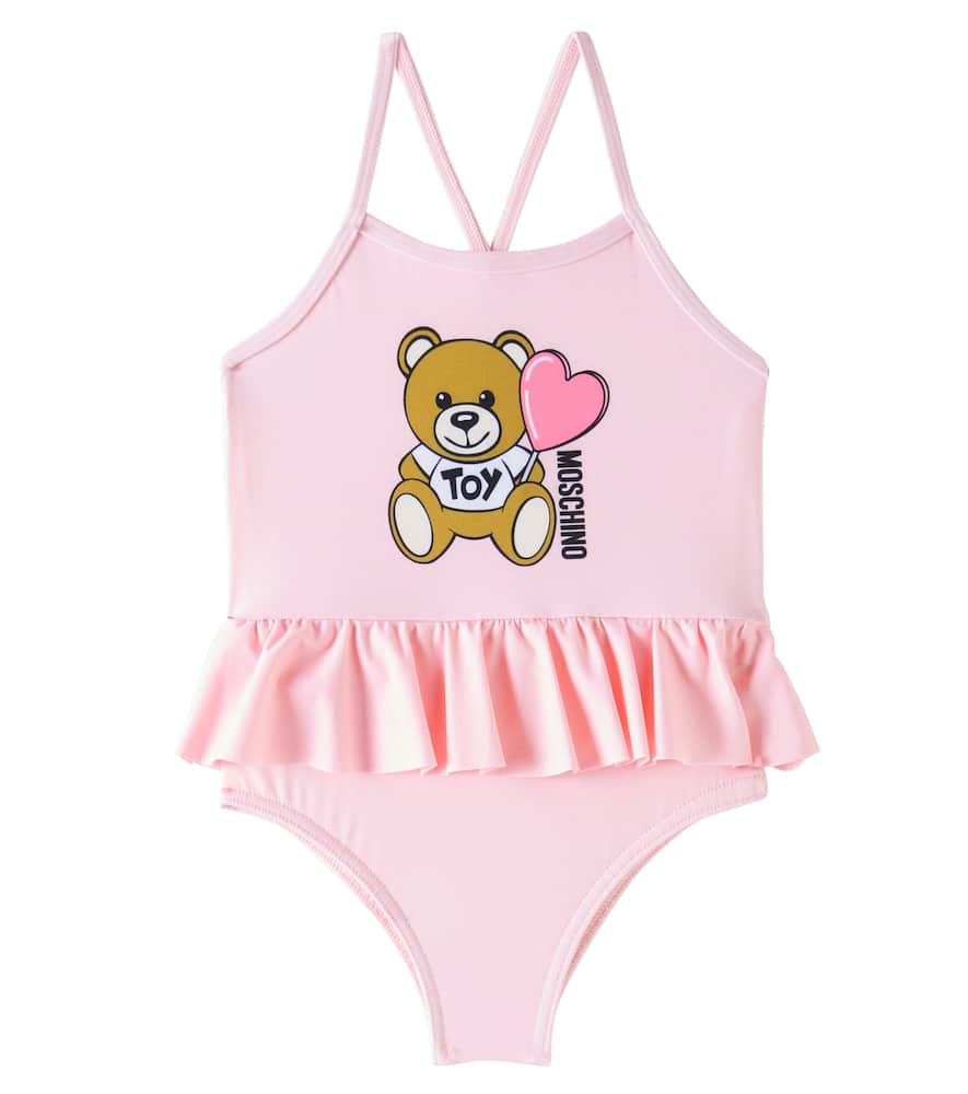 MOSCHINO BABY TEDDY BEAR RUFFLED SWIMSUIT