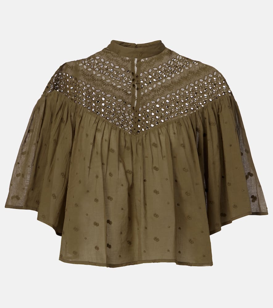 Mikki broderie anglaise cotton top