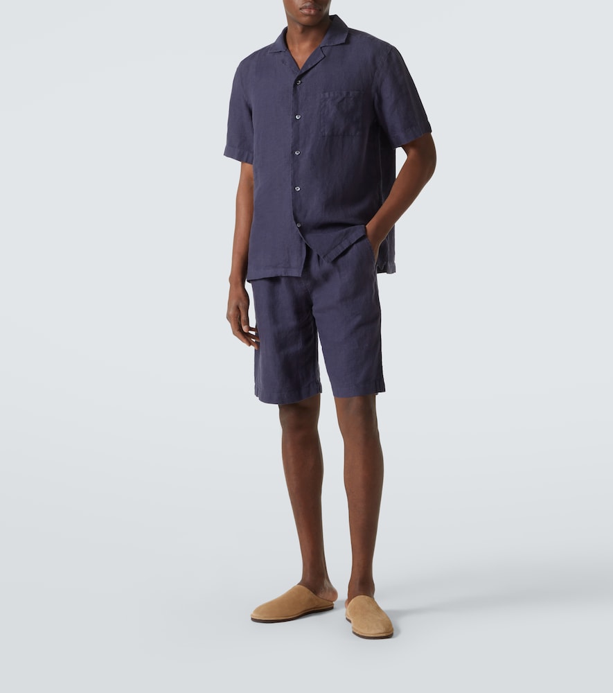  Thom Sweeney Thom Sweeney Linen Shorts 