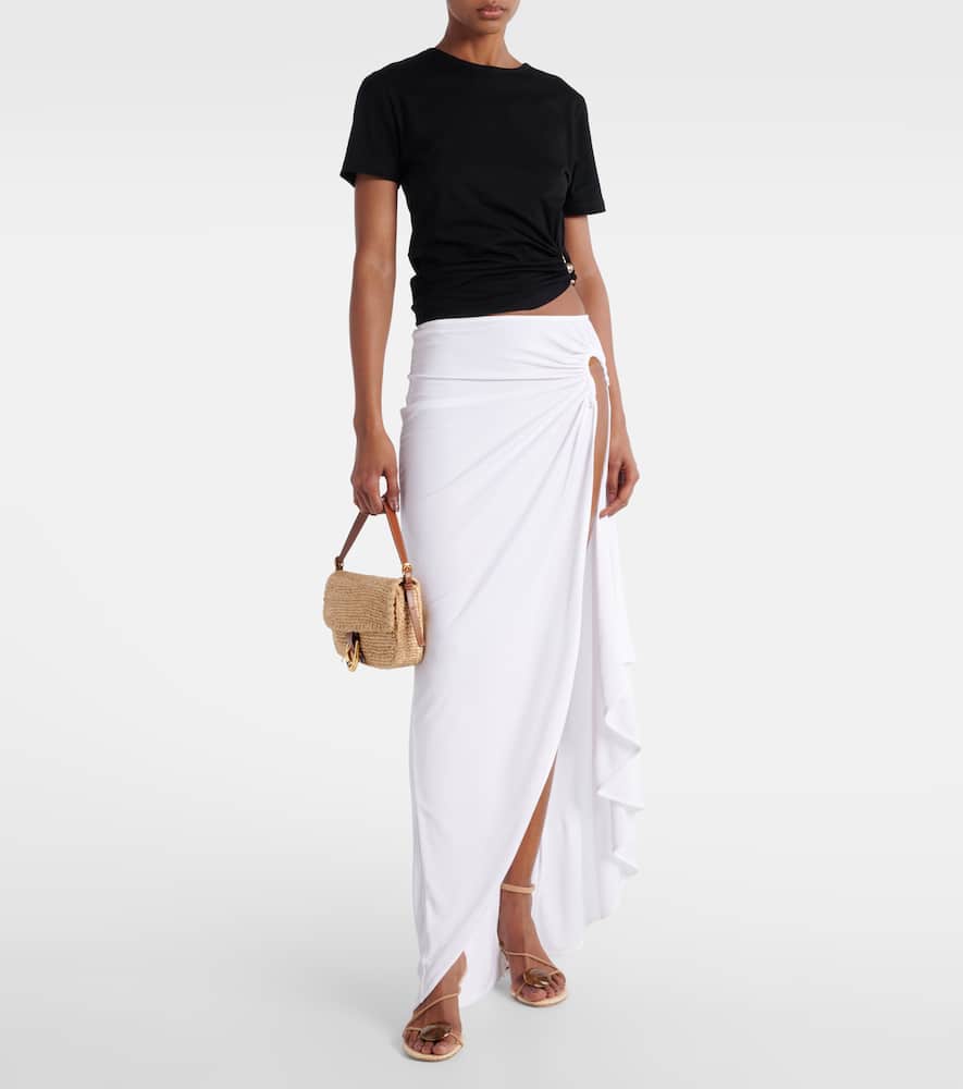 Christopher Esber Orbit Cotton Jersey Crop Top