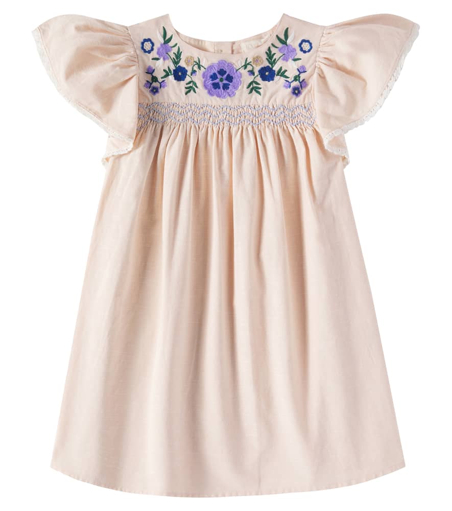 Louise Misha Ana embroidered cotton and linen dress