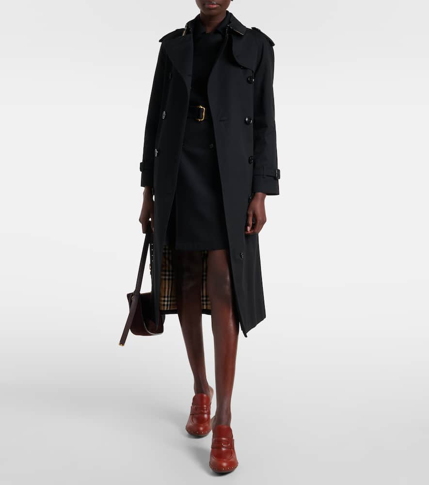 Burberry 75 Leather Mules In Brown