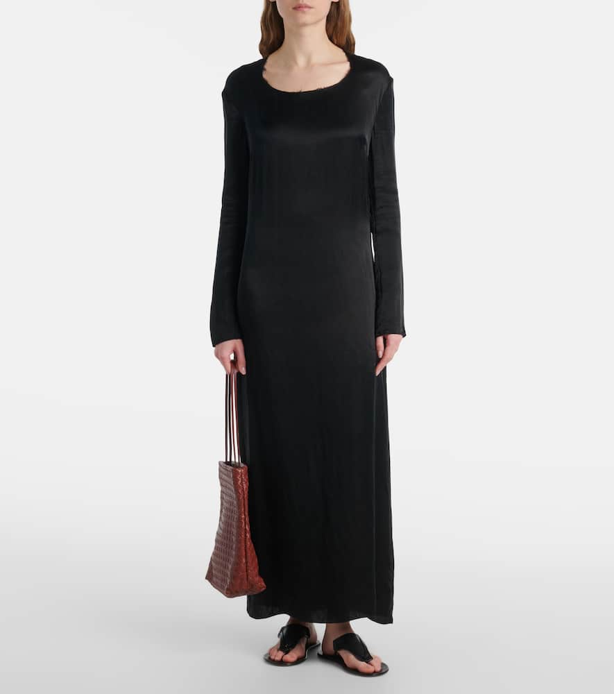 The Row Lilou Woven Shoulder Bag In Vintage Leather In Brown