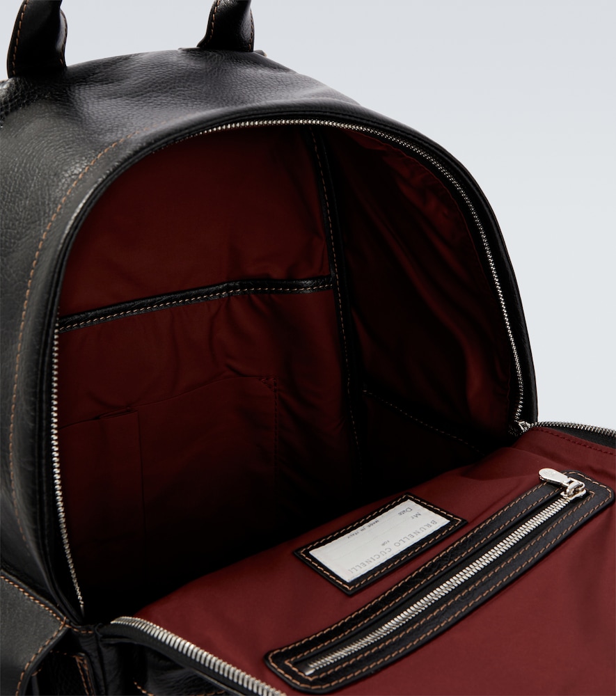  Brunello Cucinelli Brunello Cucinelli Leather Backpack 