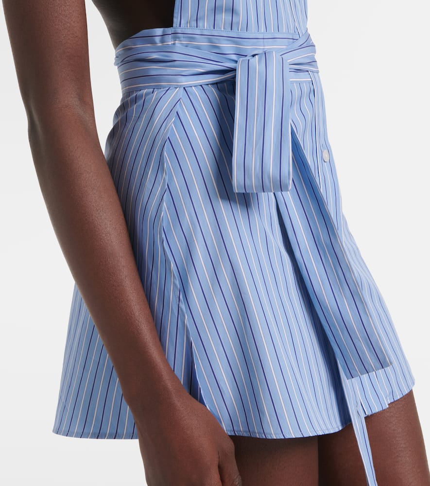Prada Mini Abito In Popeline Ricamato  Donna