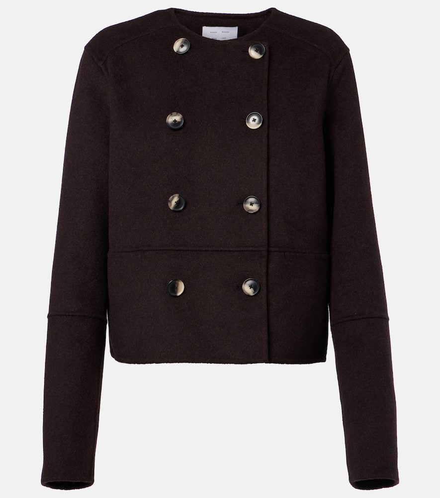Proenza Schouler Courtney Double-breasted Wool-blend Jacket In Brown